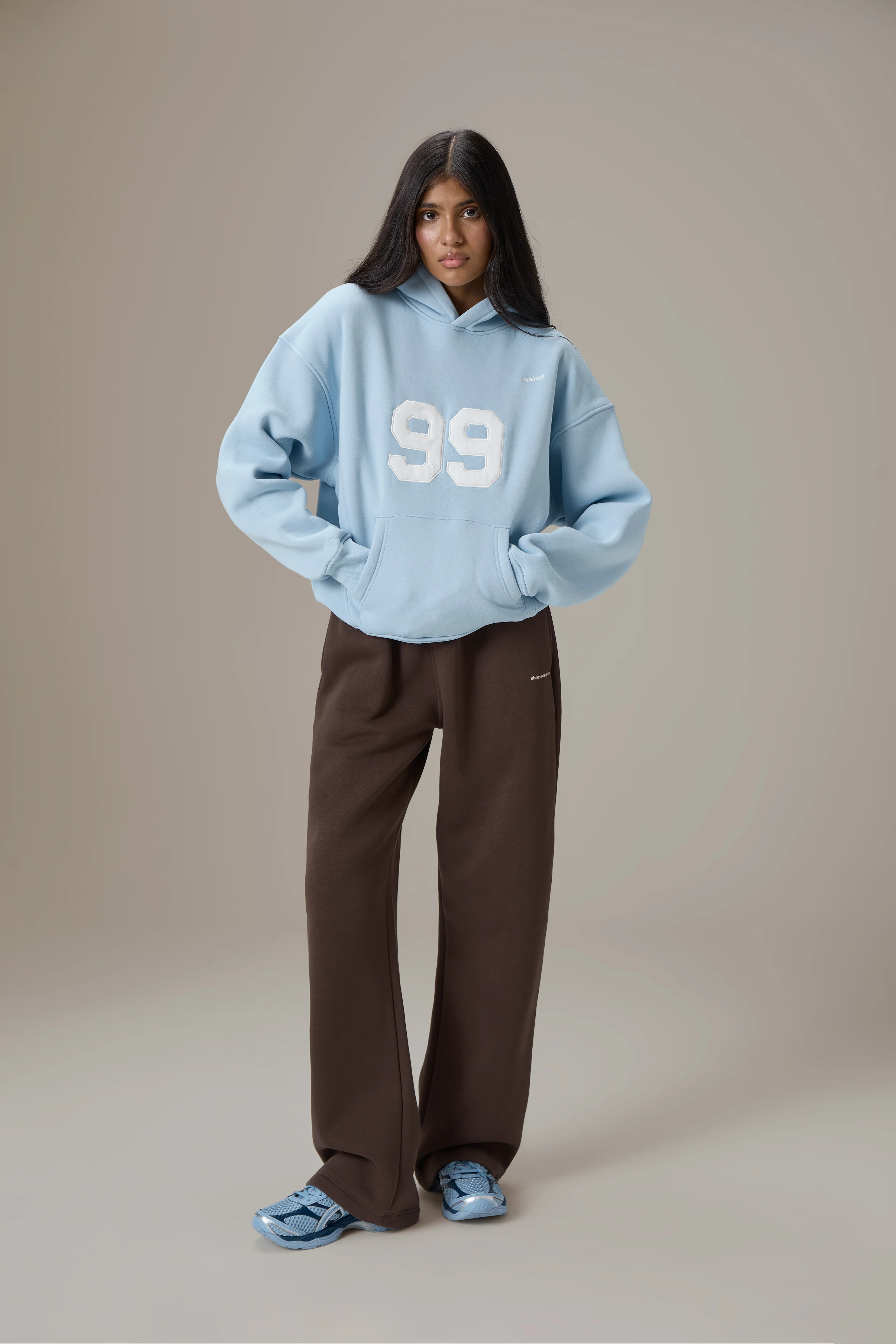 99 Hoodie in Powder Blue - Image 3