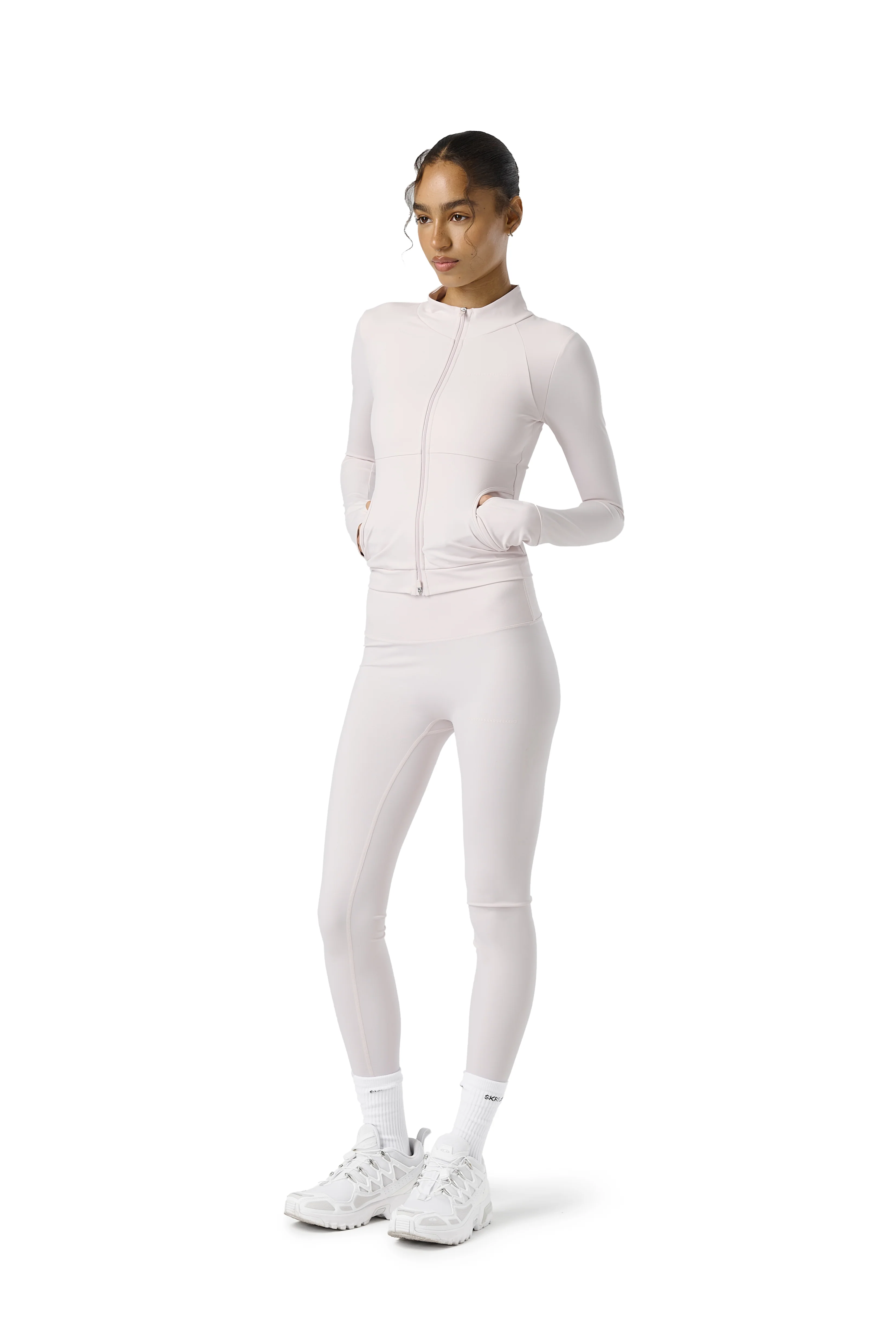 Active Zip Up in Soft Pink - Image 4
