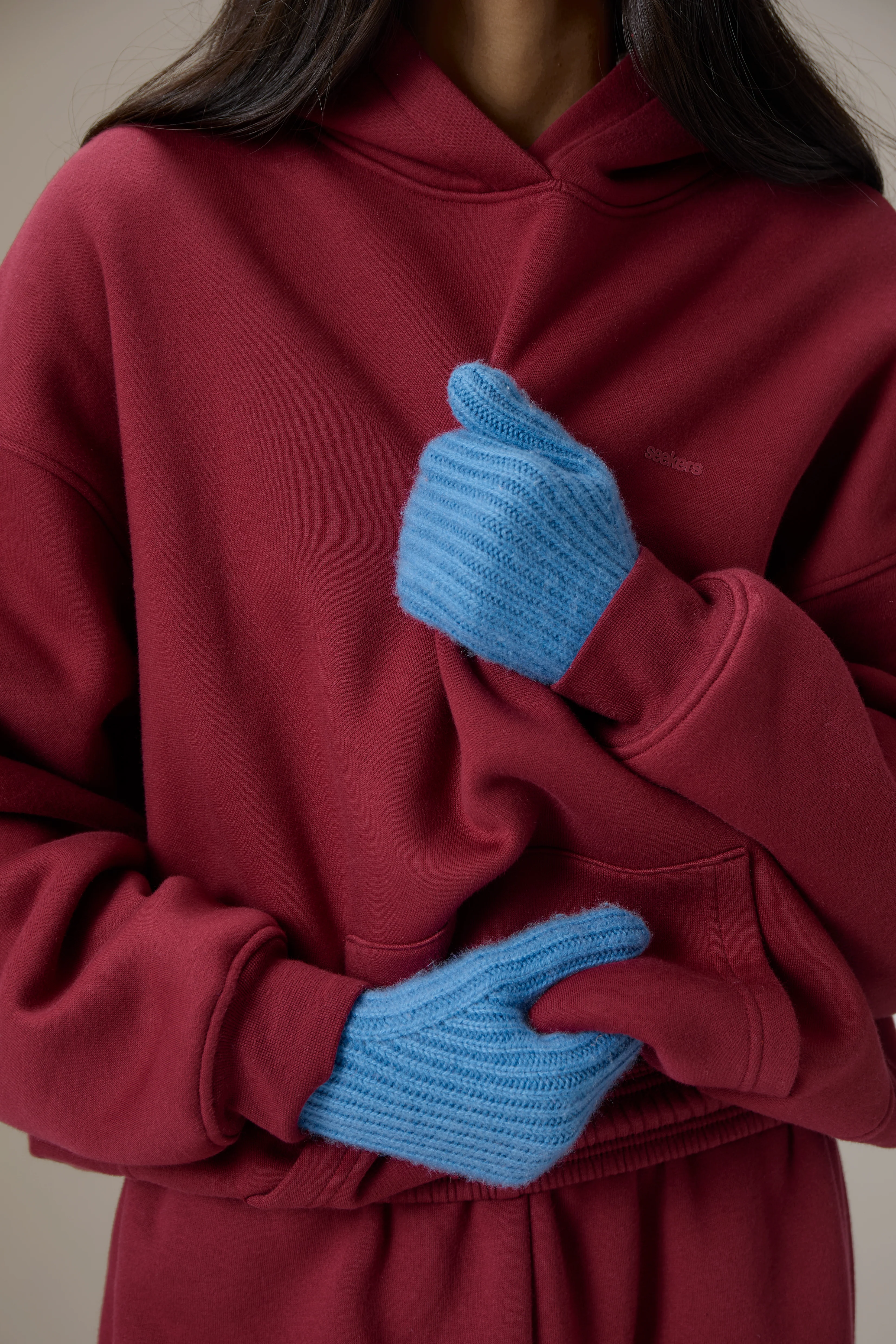 Seekers Classic Hoodie in Burgundy - Image 5