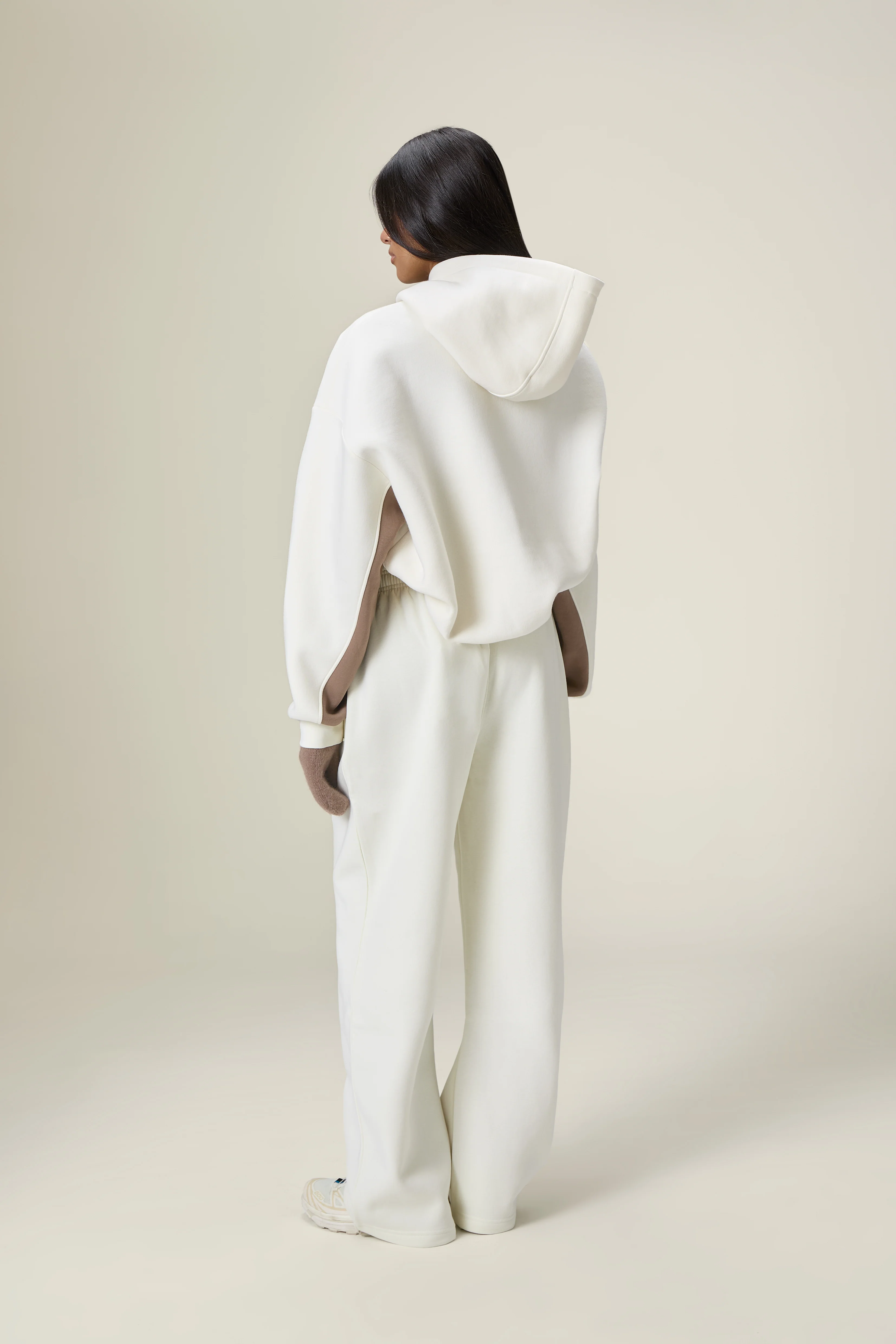 Seekers Originals Panel Hoodie in Cream Balm - Image 3