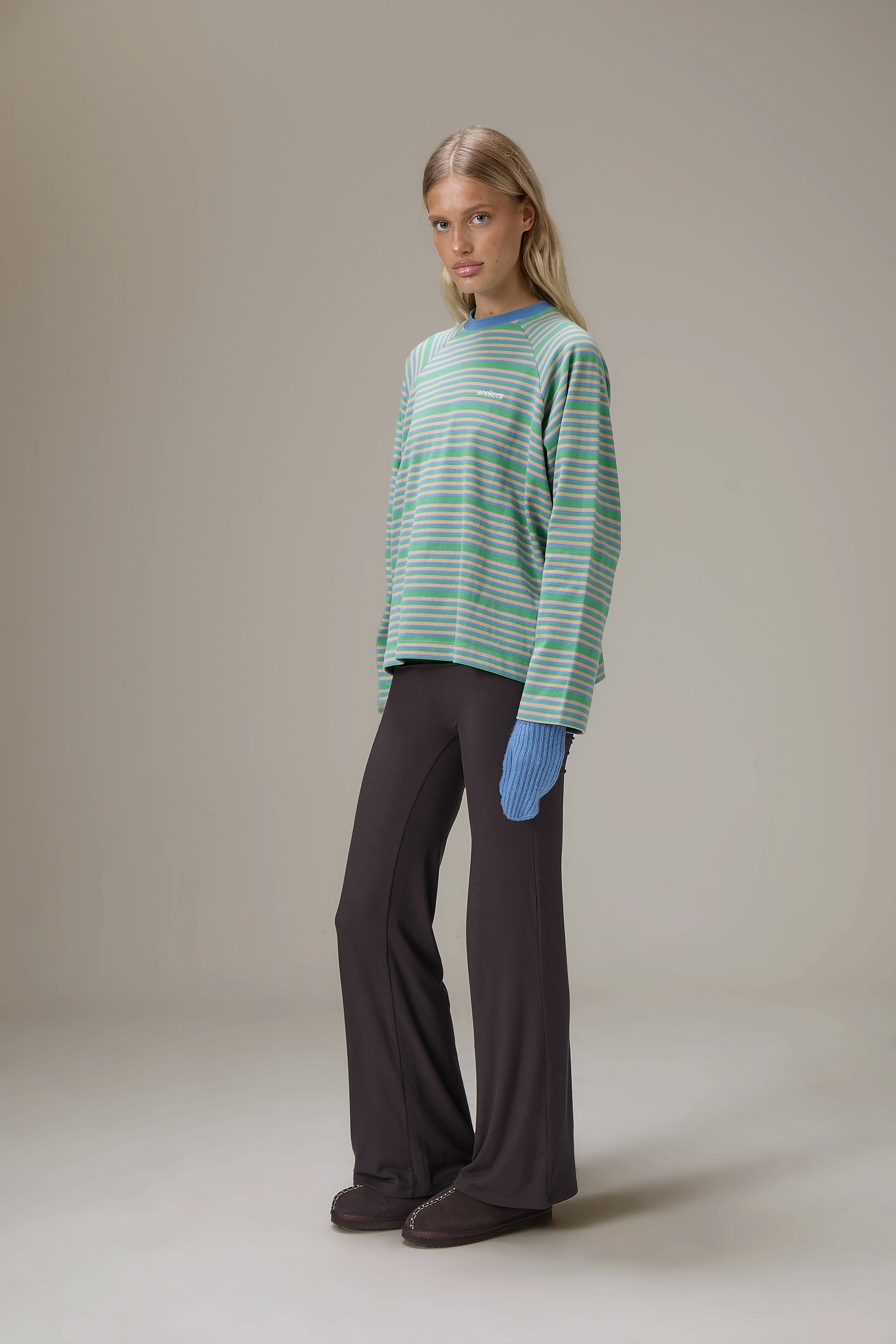 Douglas Oversized Long Sleeve Tee in Spring - Image 5