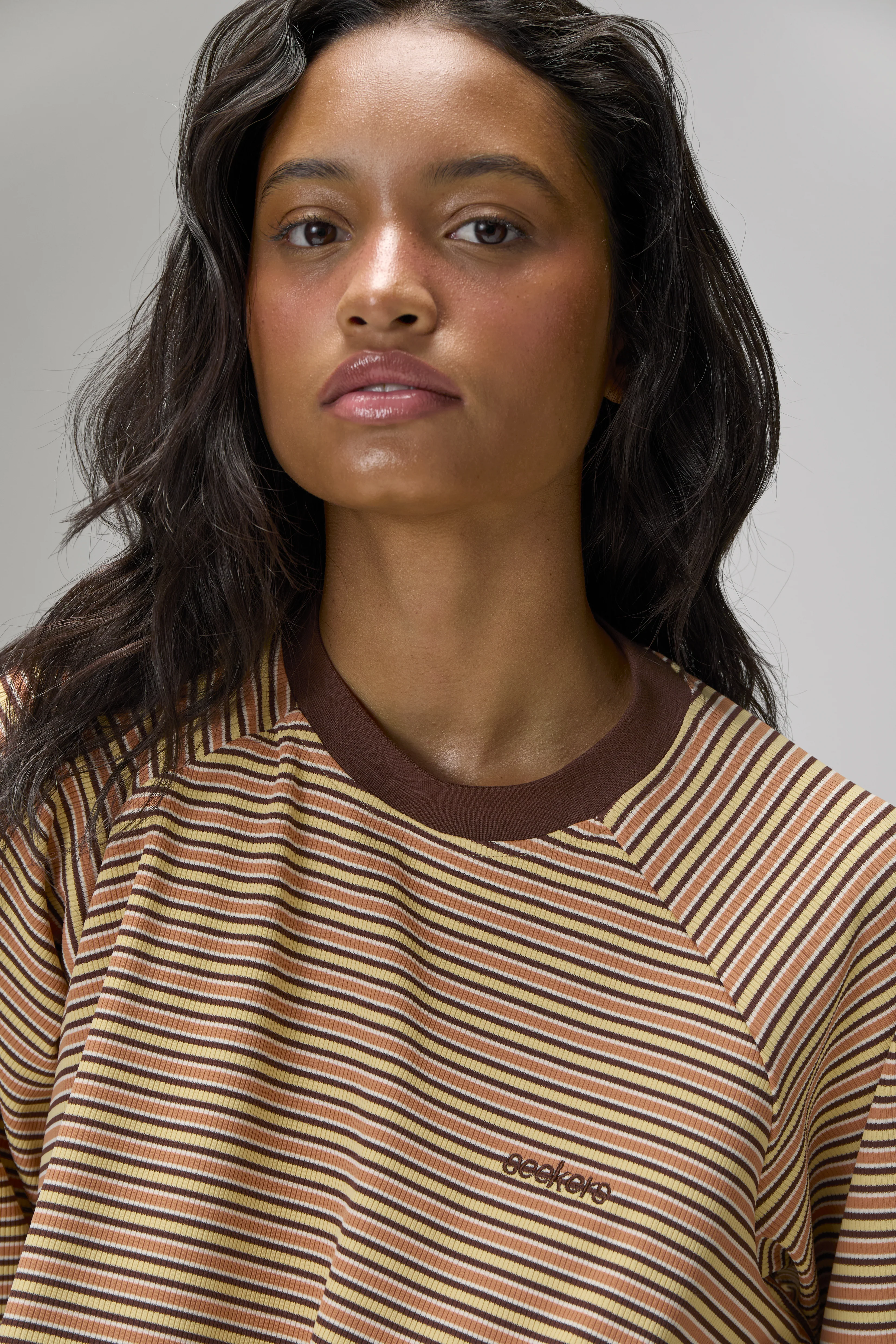 Douglas Oversized Long Sleeve Tee in Sunset - Image 7