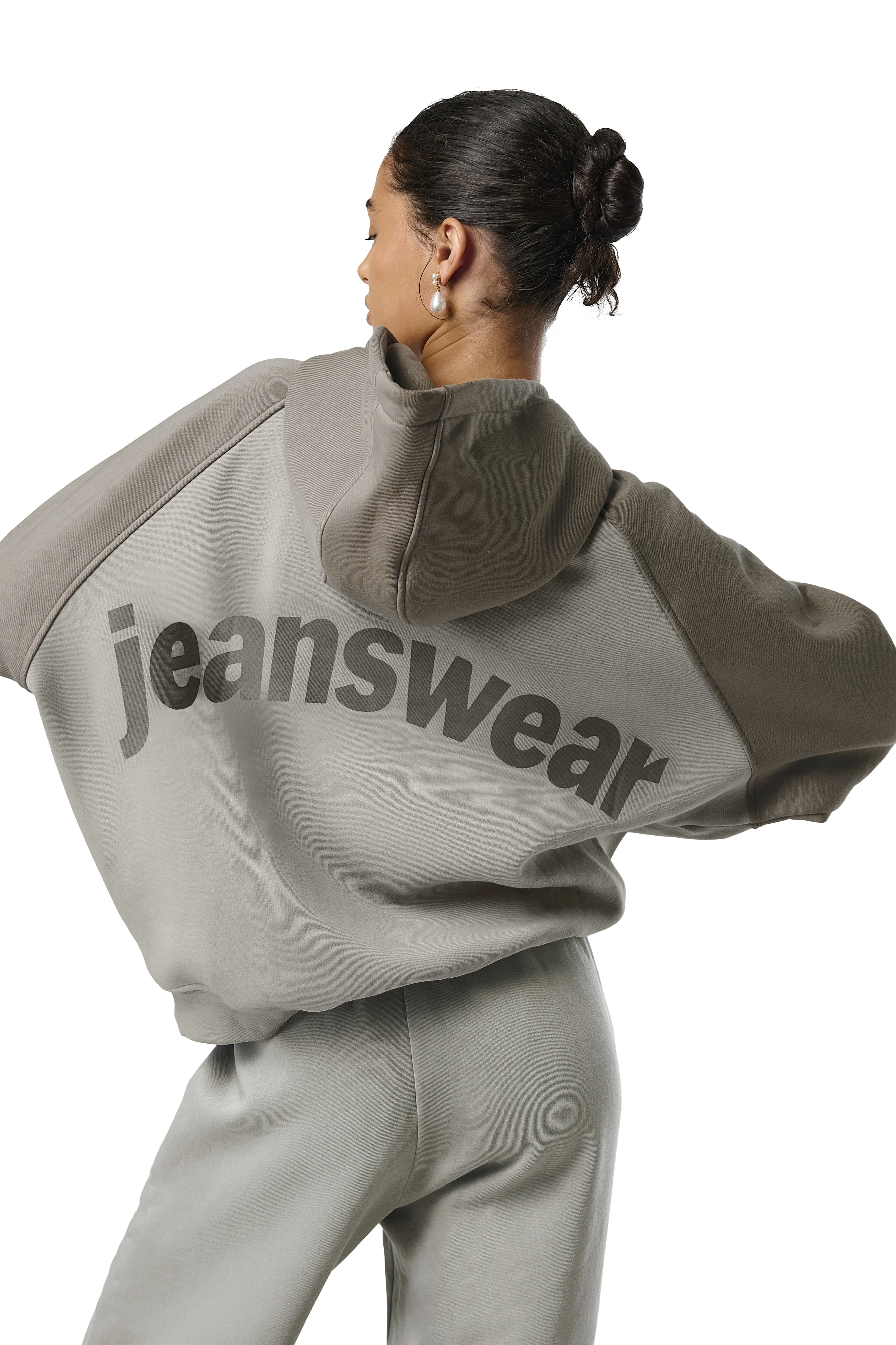 Jeanswear Raglan Hoodie in Champ - Image 3