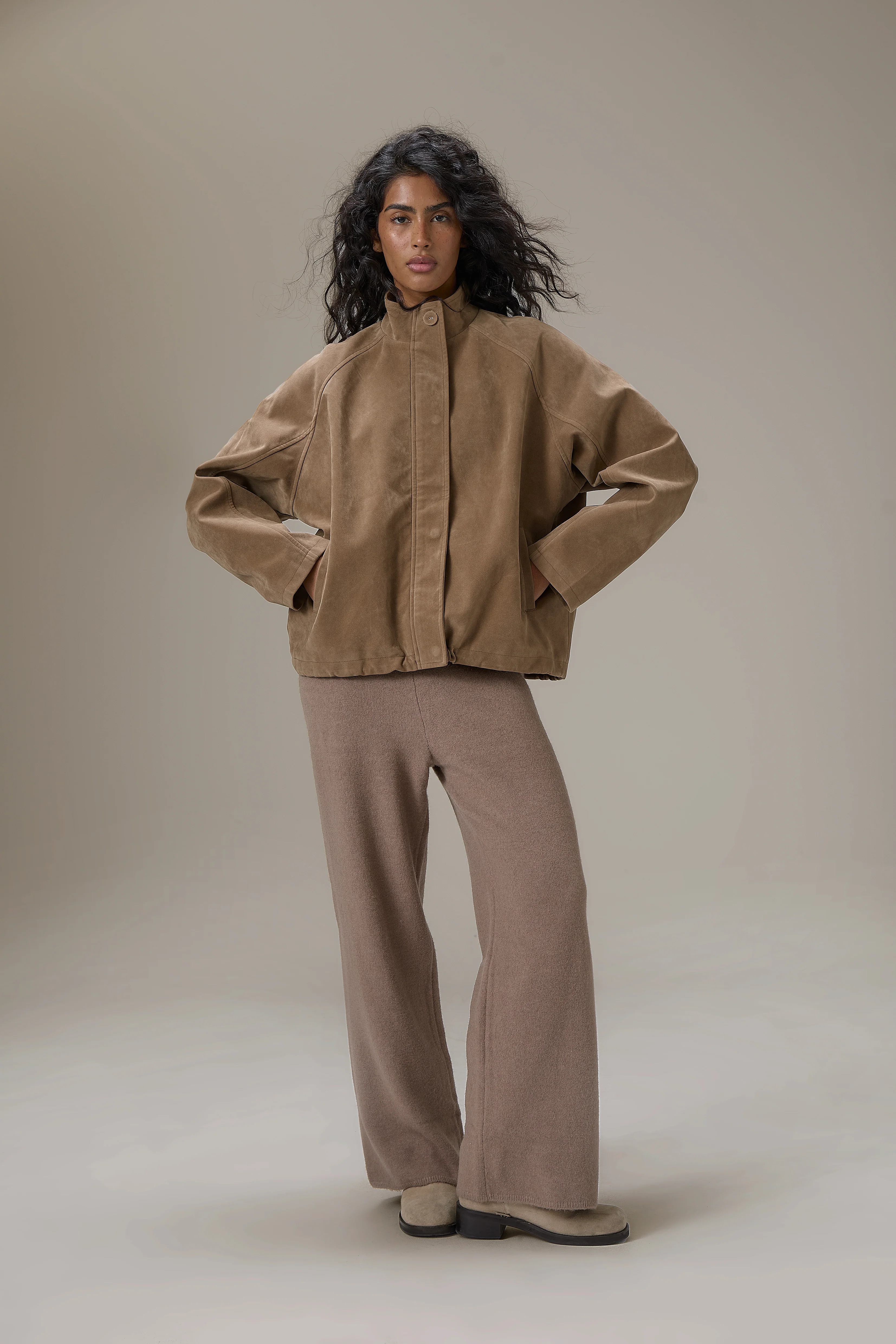 Lady Faux Suede Jacket - Image 4