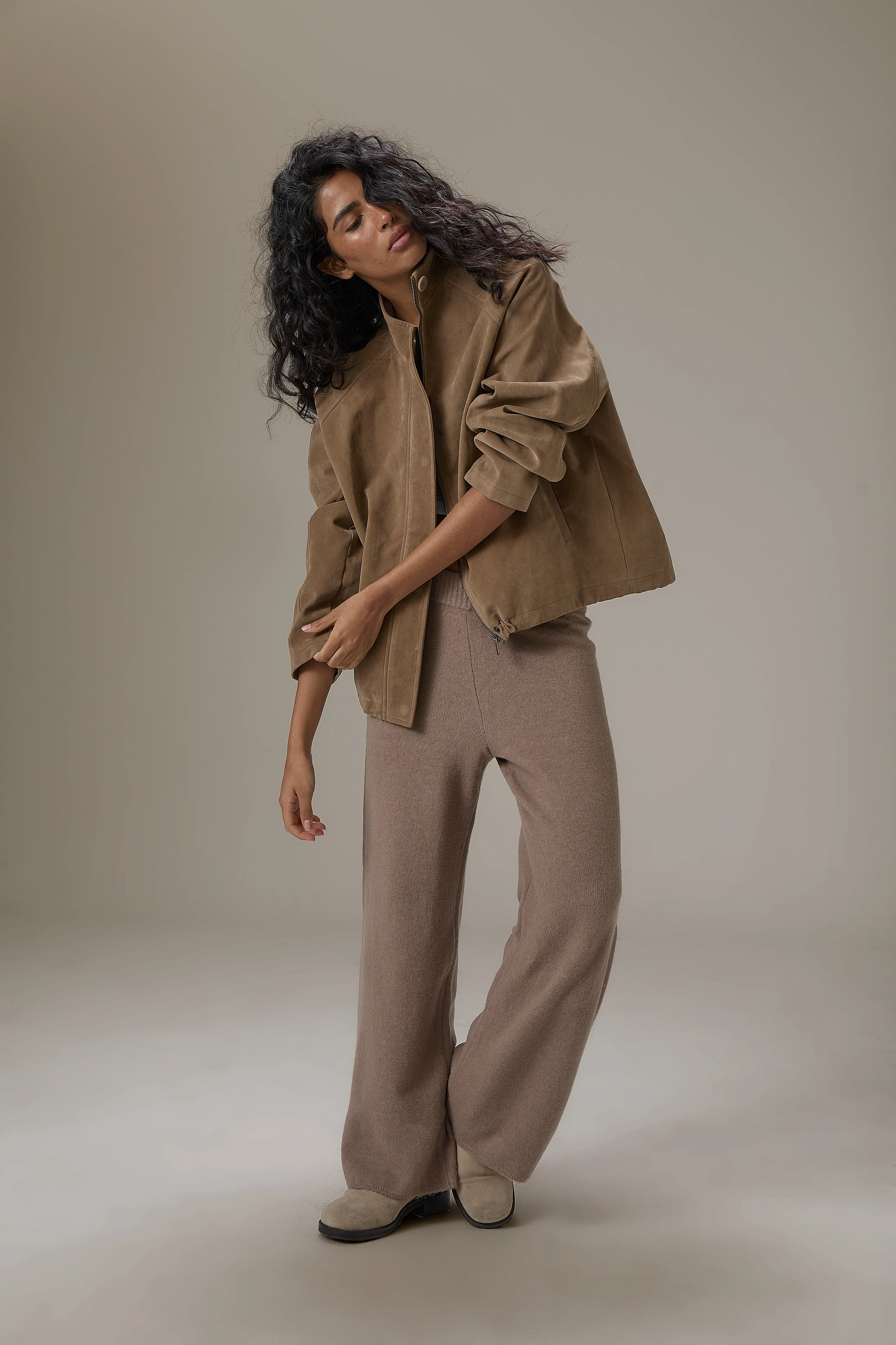 Lady Faux Suede Jacket - Image 6