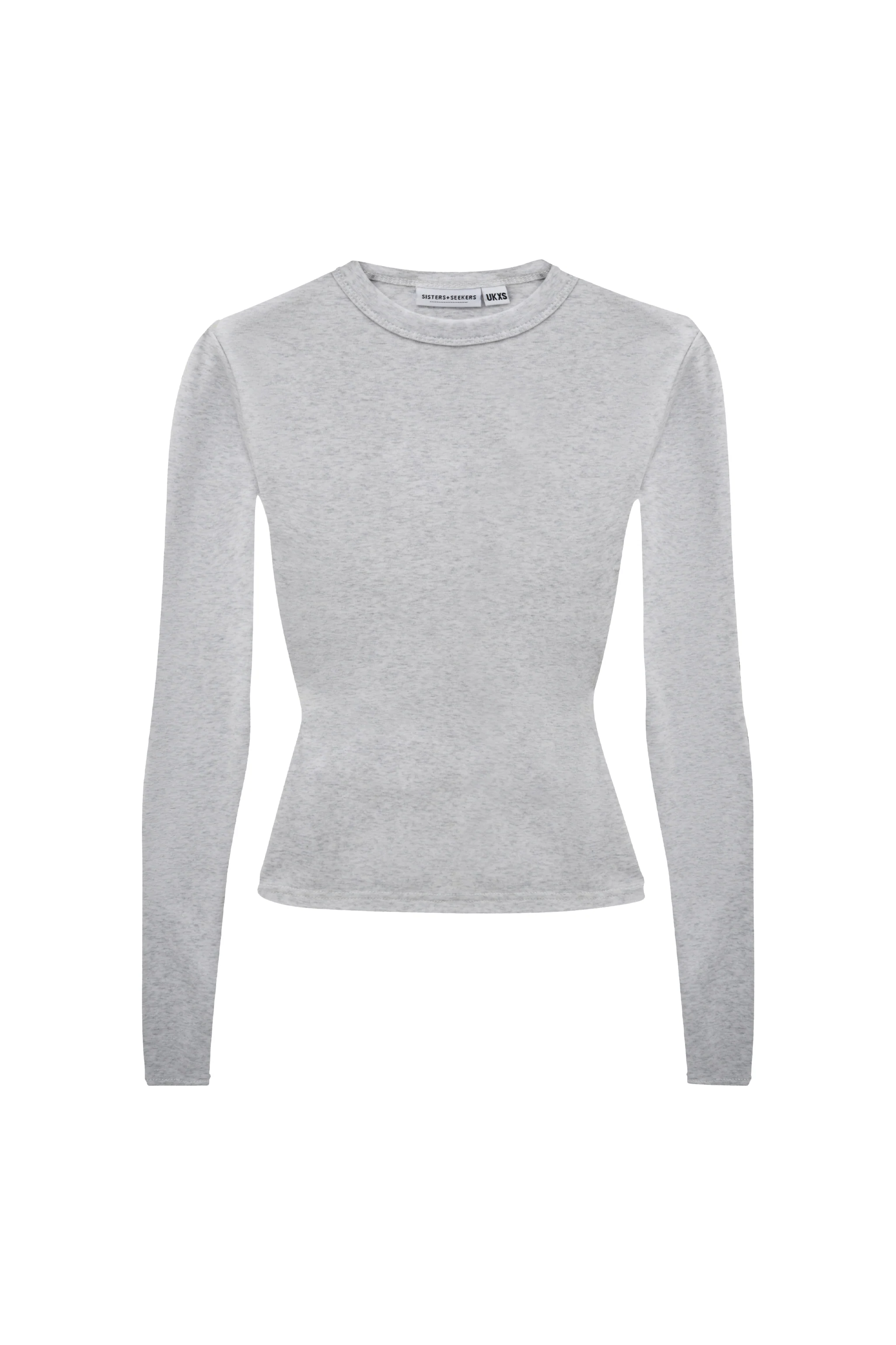 Peep Long Sleeve Top in Passive - Image 7