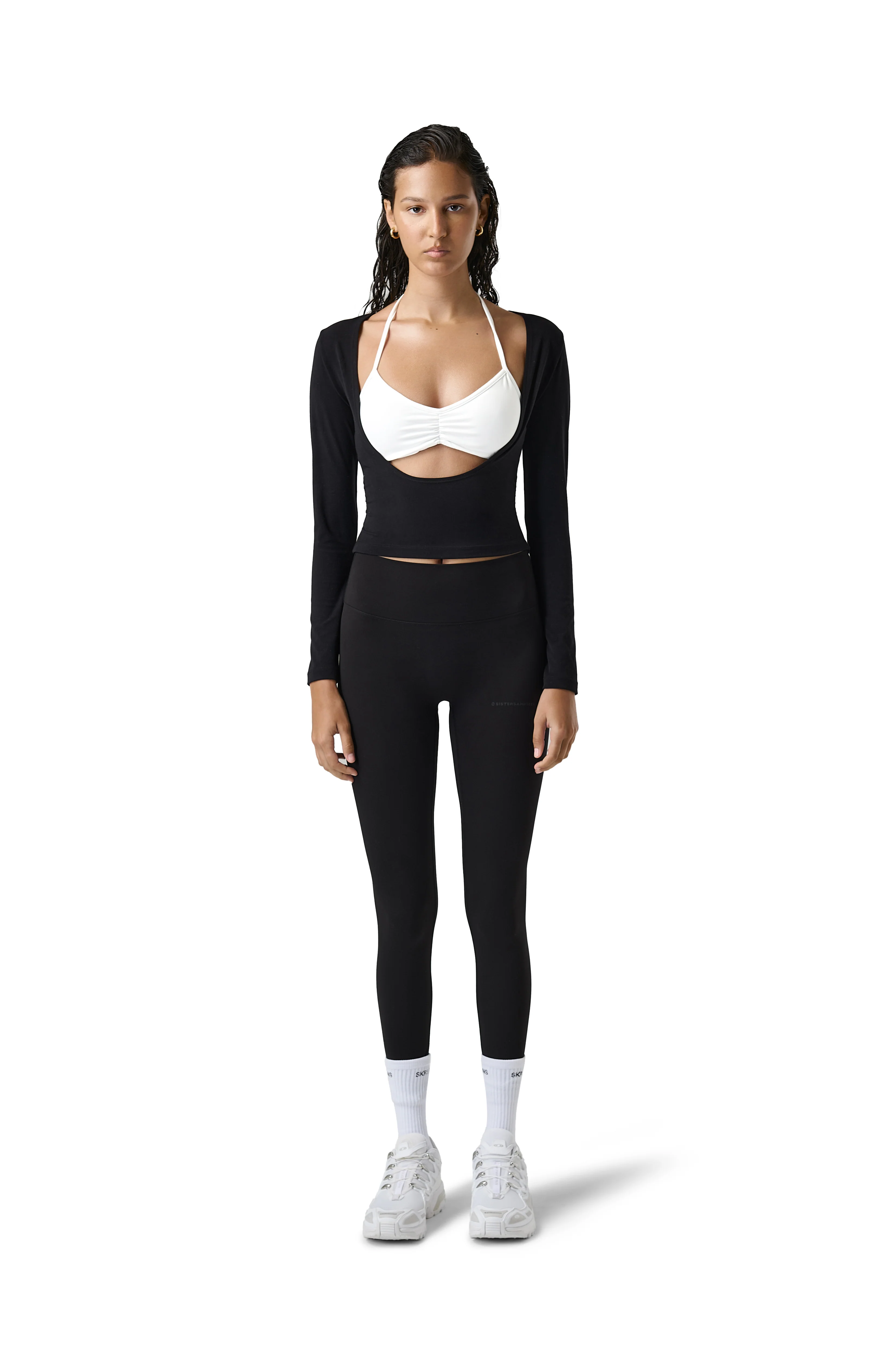 Scoop Layered Active Top in Jet - Image 3