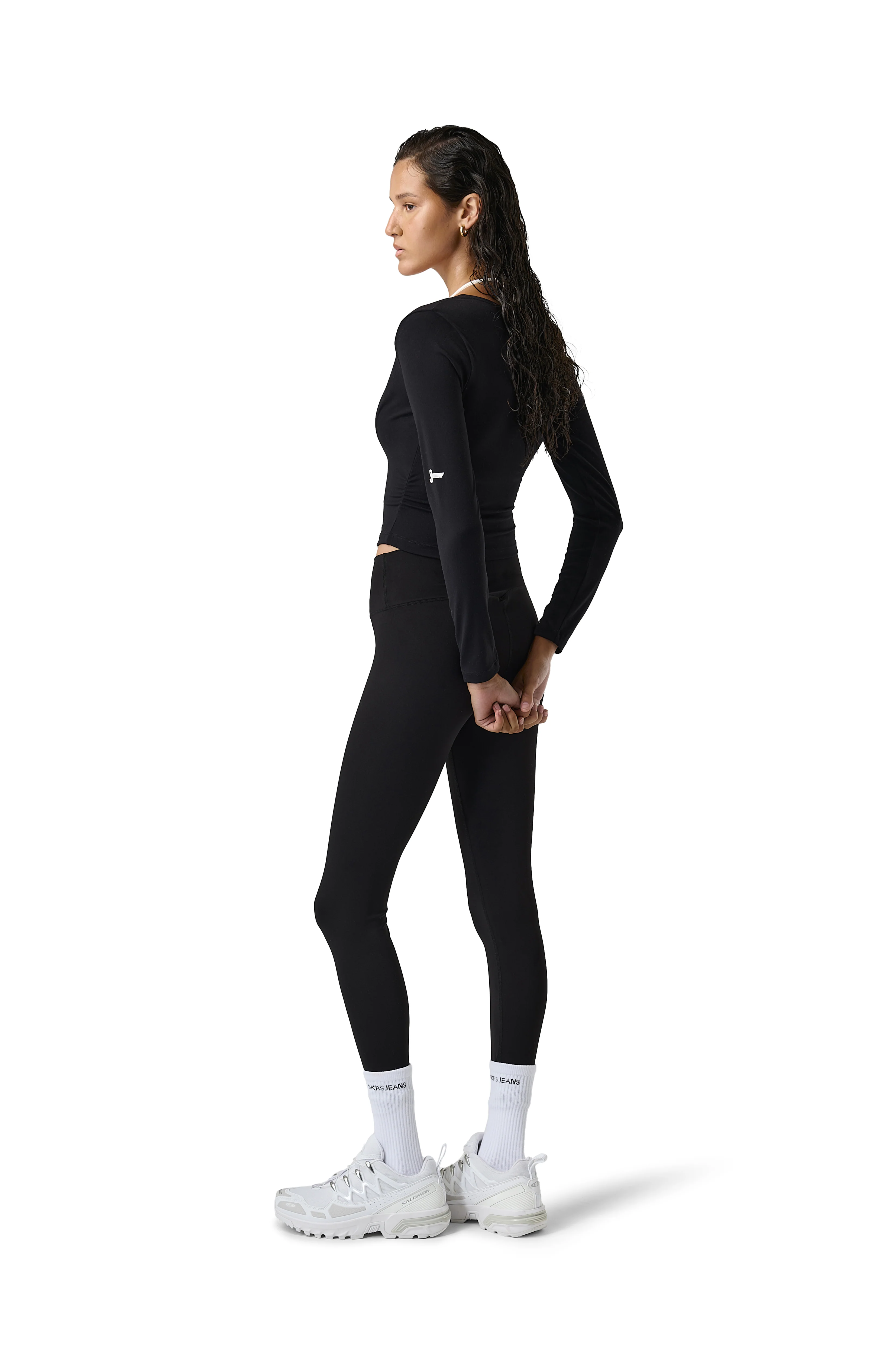 Scoop Layered Active Top in Jet - Image 5