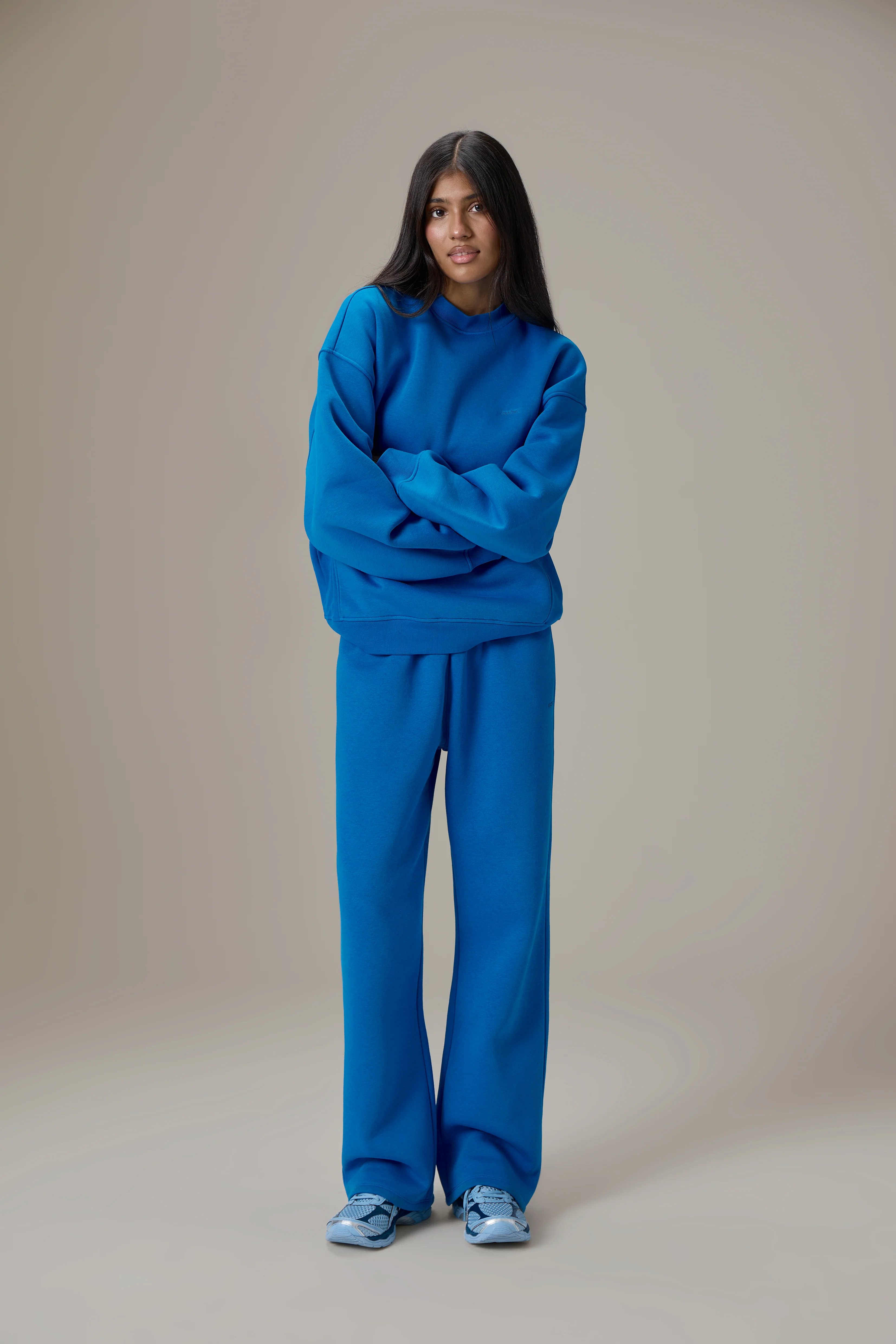 Seekers Classic Wide Leg Sweatpants in Bluebird - Image 3