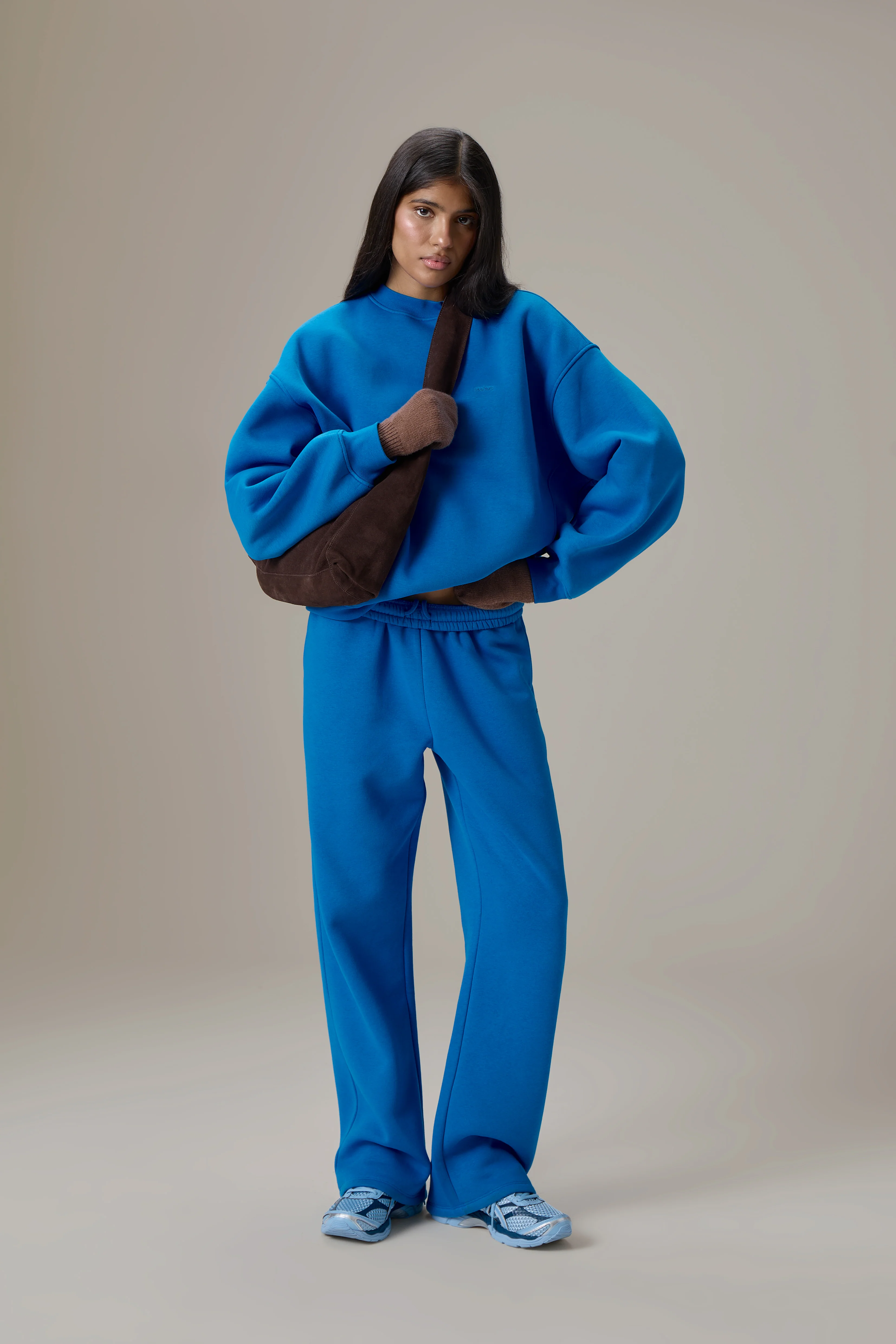 Seekers Classic Wide Leg Sweatpants in Bluebird - Image 4