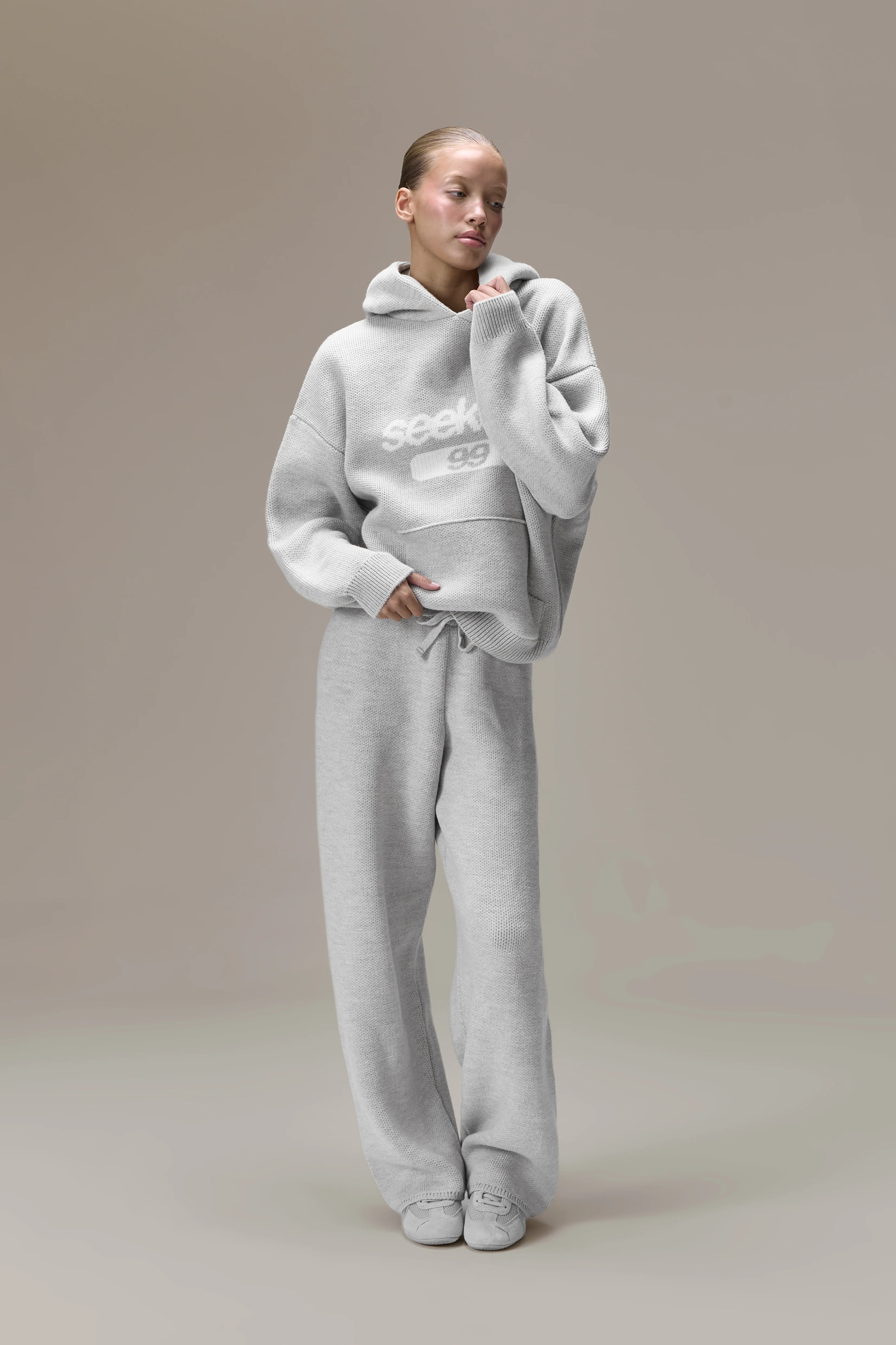 Seekers Knit Pants in Soft Grey - Image 5