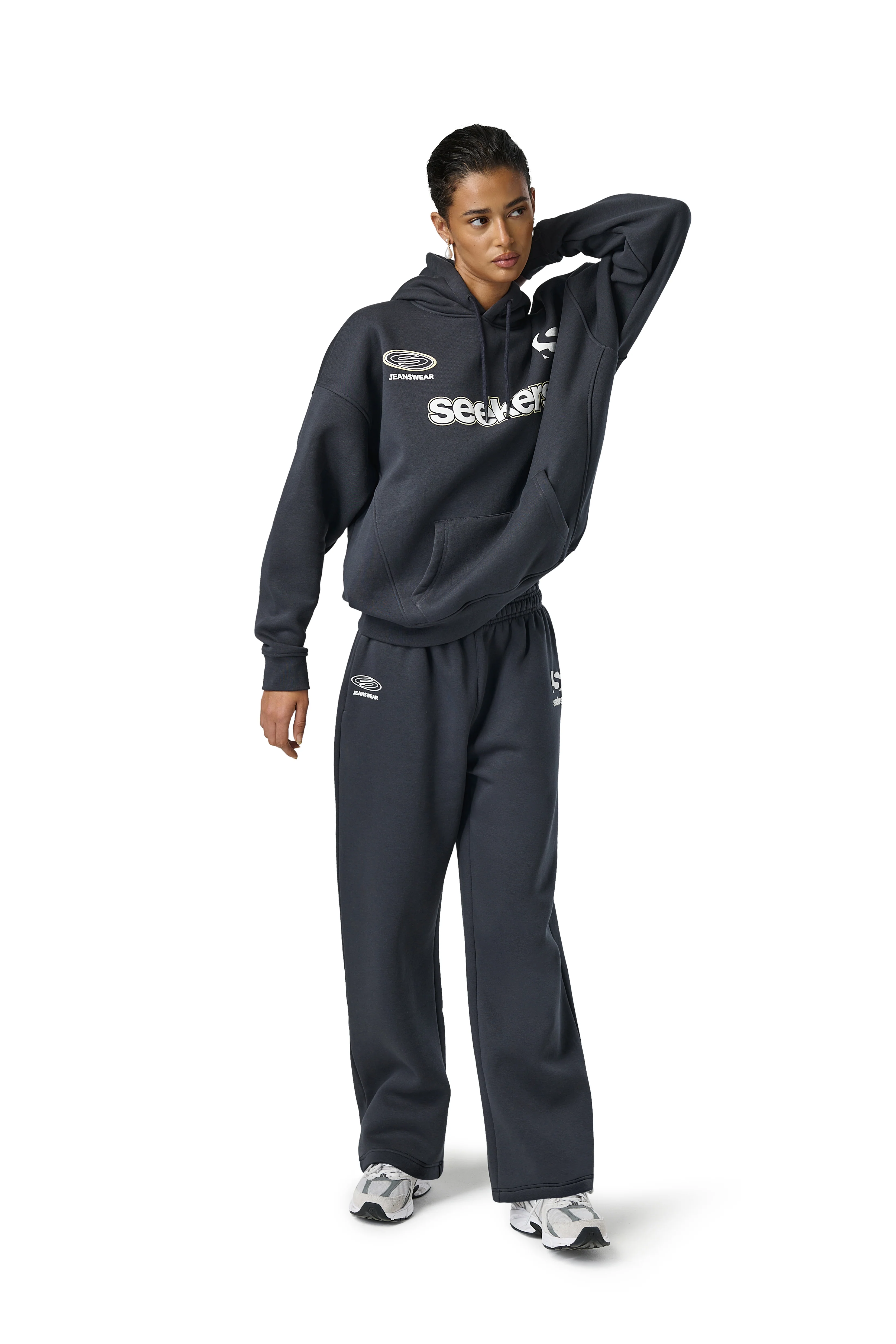 Seekers Motif Hoodie in Skipper - Image 12