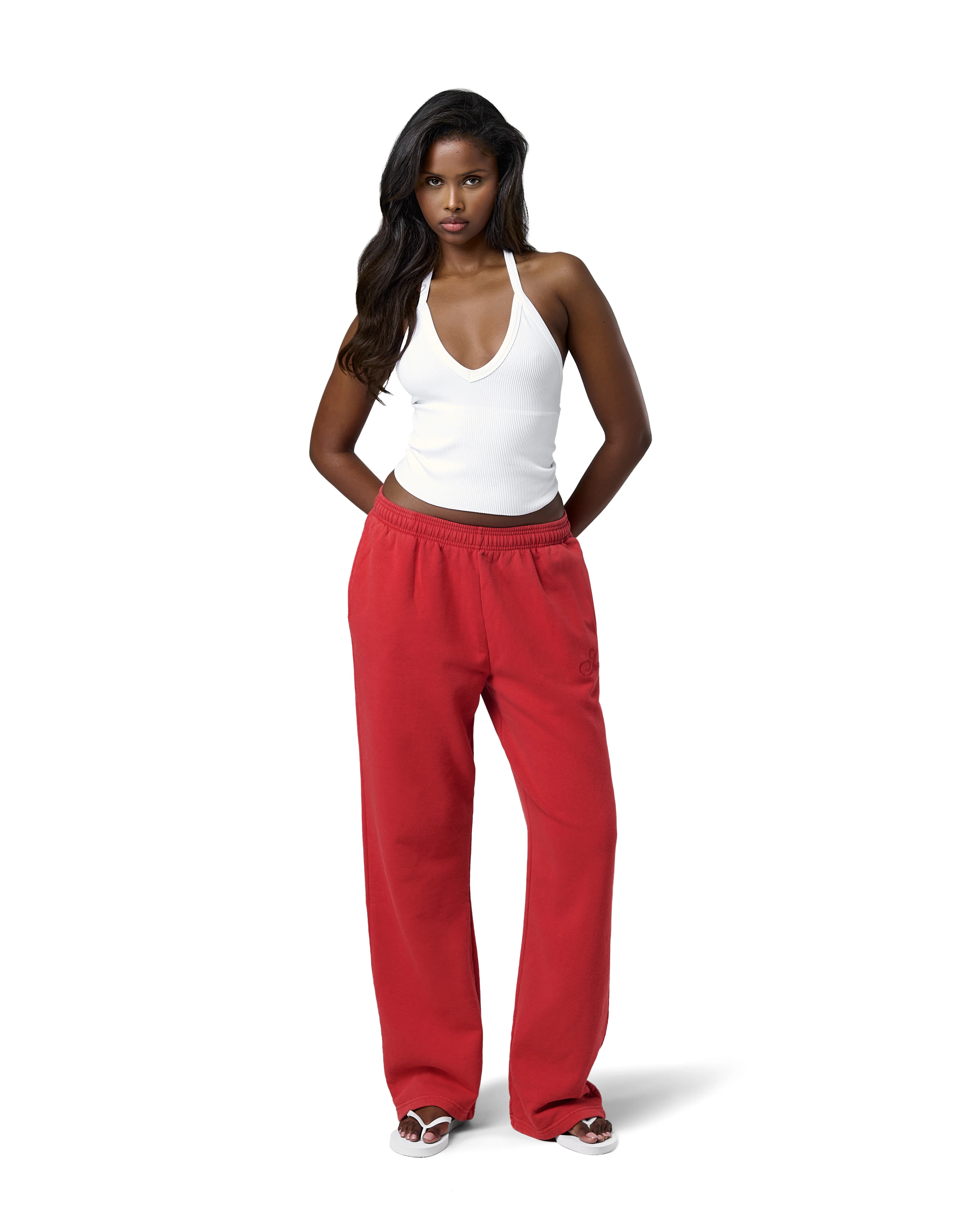 Seekers Washed Wide Leg Pants in Jam - Image 3