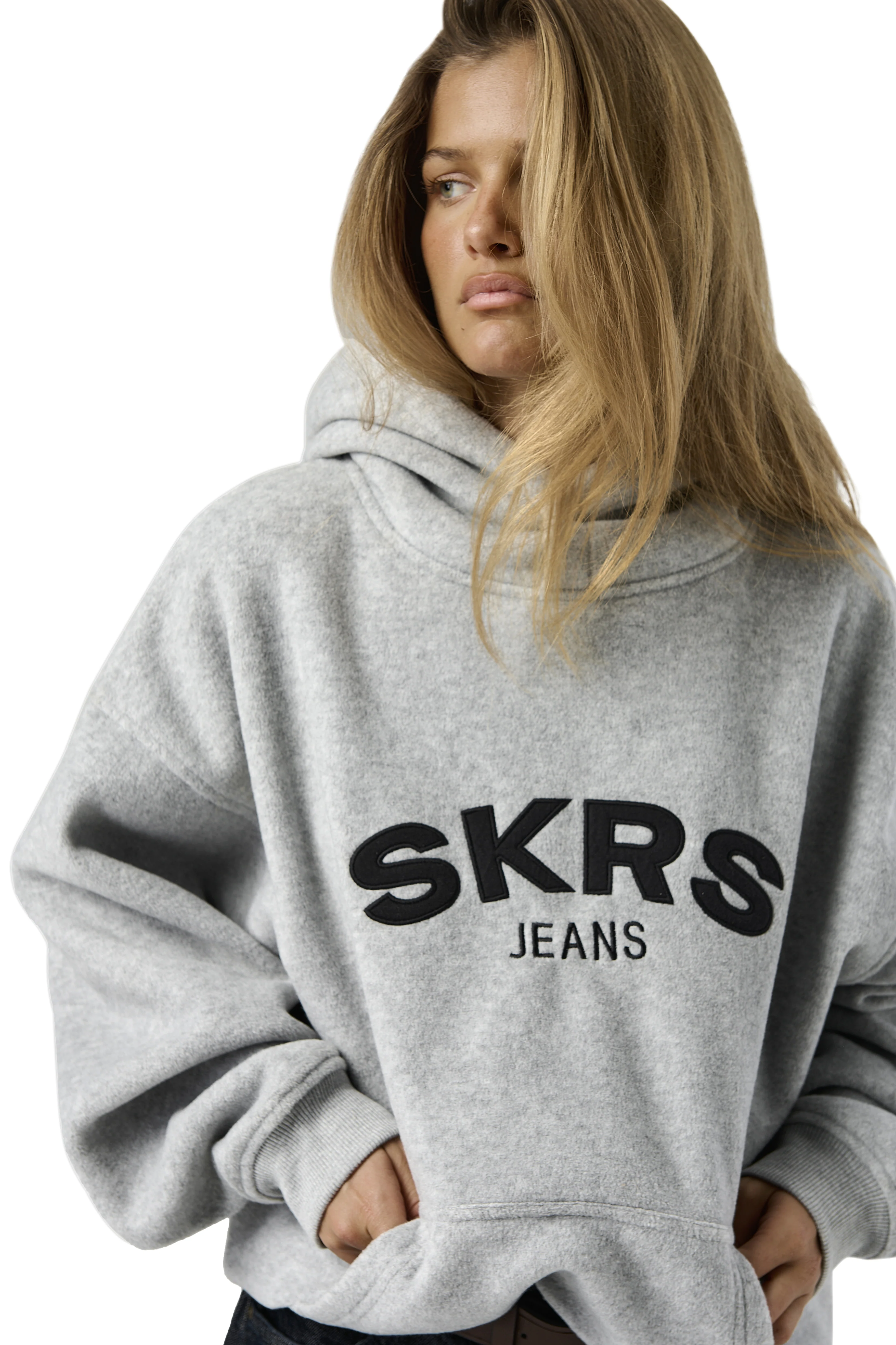 SKRS Fleece Hoodie in Dapple - Image 5
