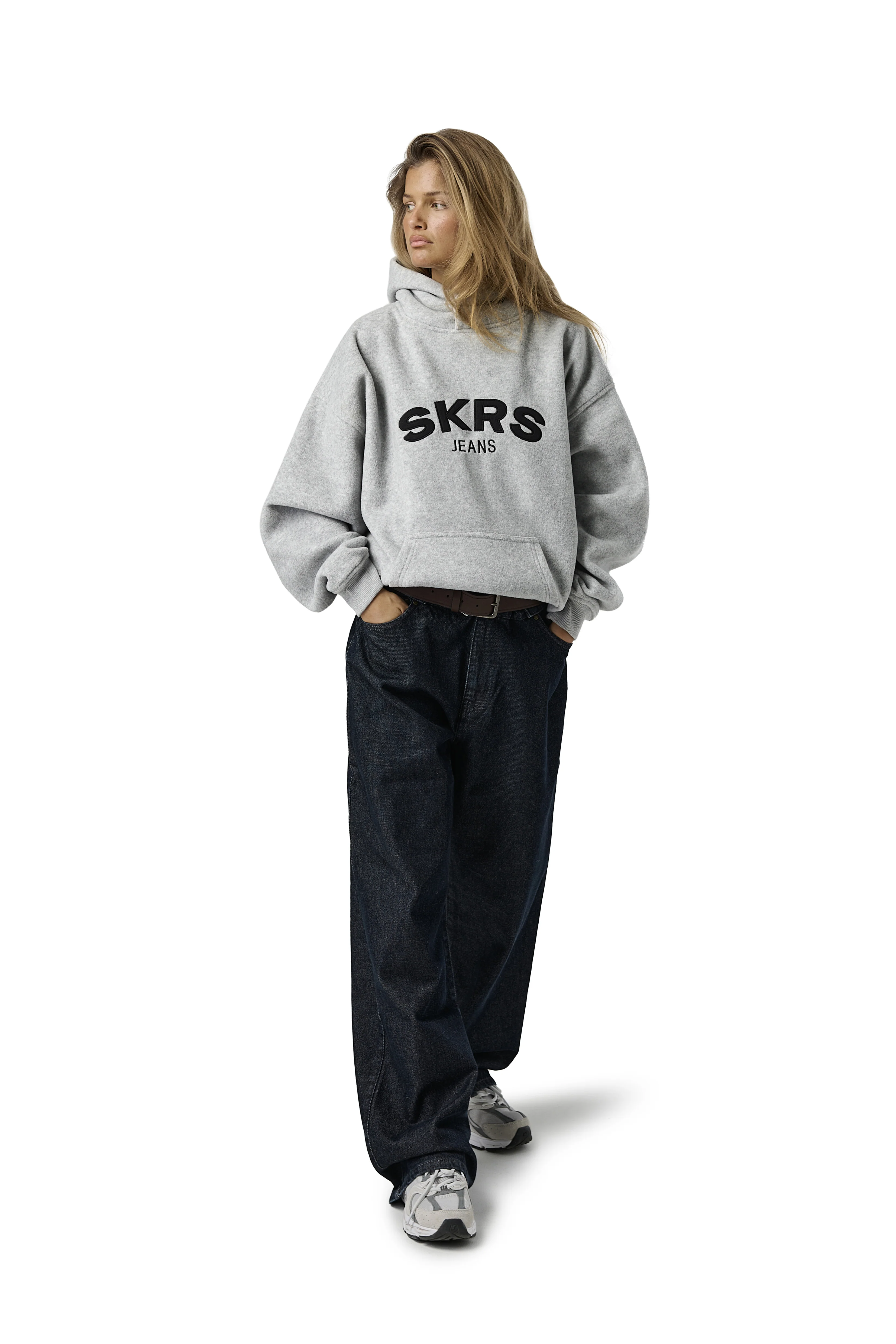 SKRS Fleece Hoodie in Dapple - Image 8