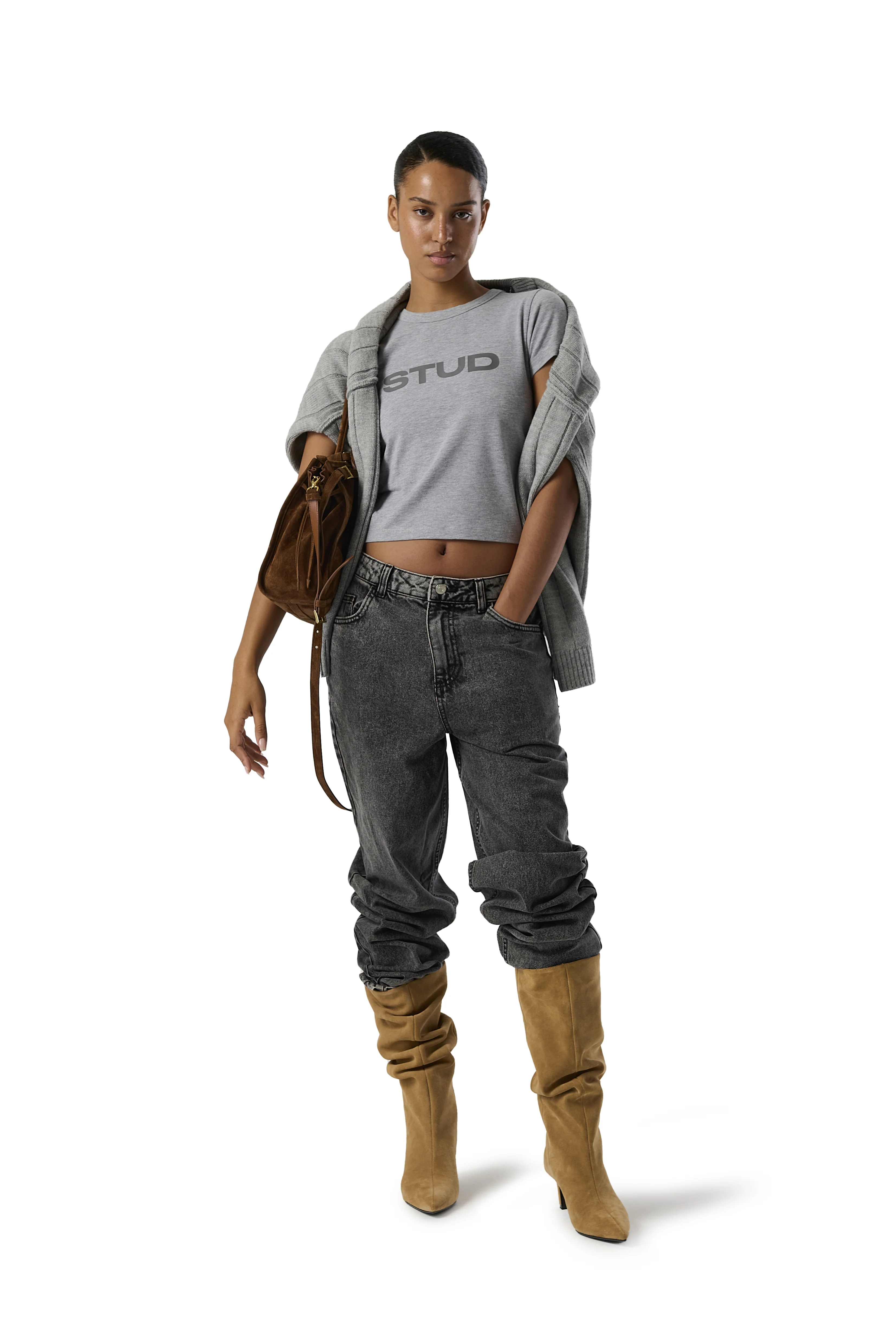 Stud Baby Tee in Pony - Image 6