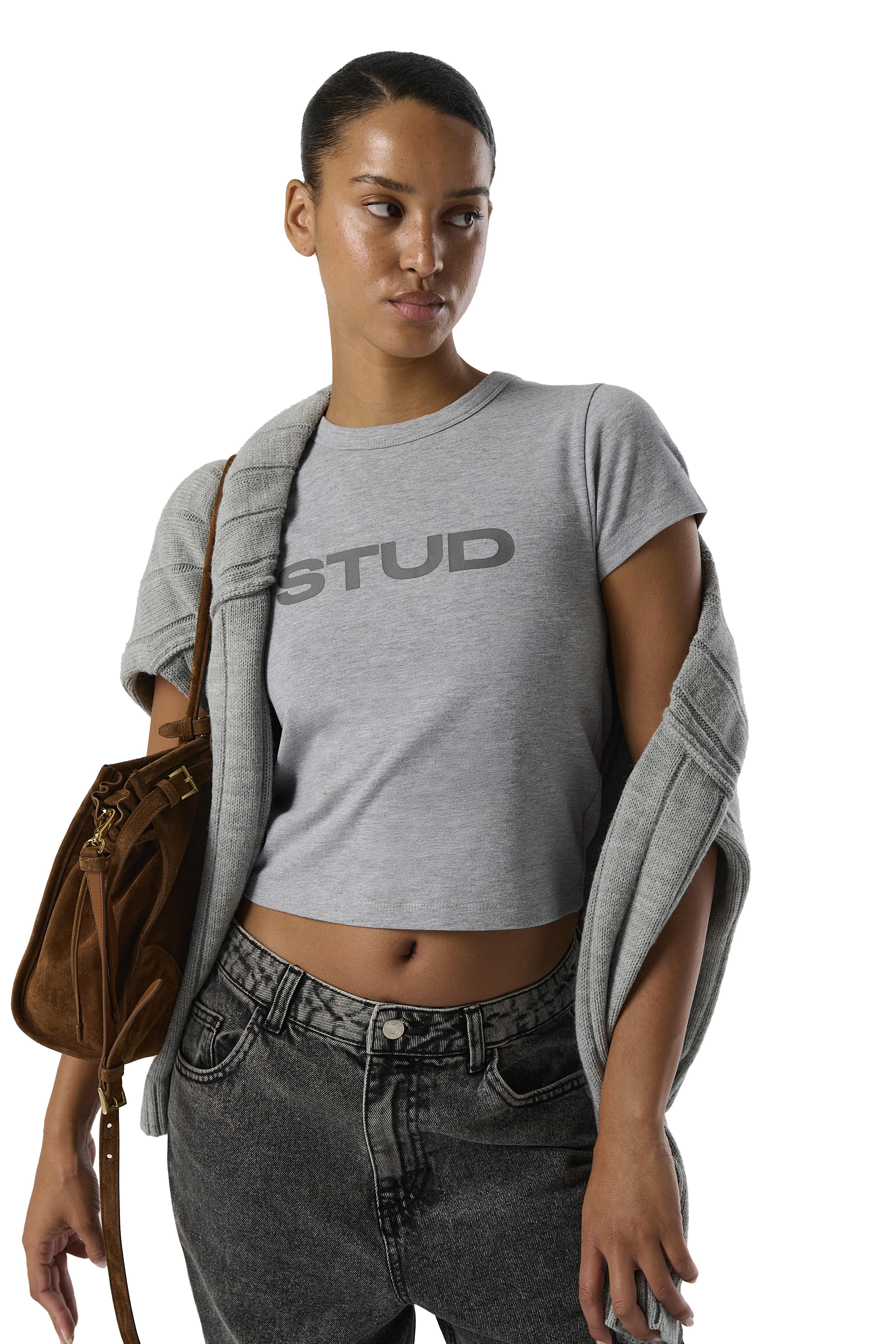 Stud Baby Tee in Pony - Image 8