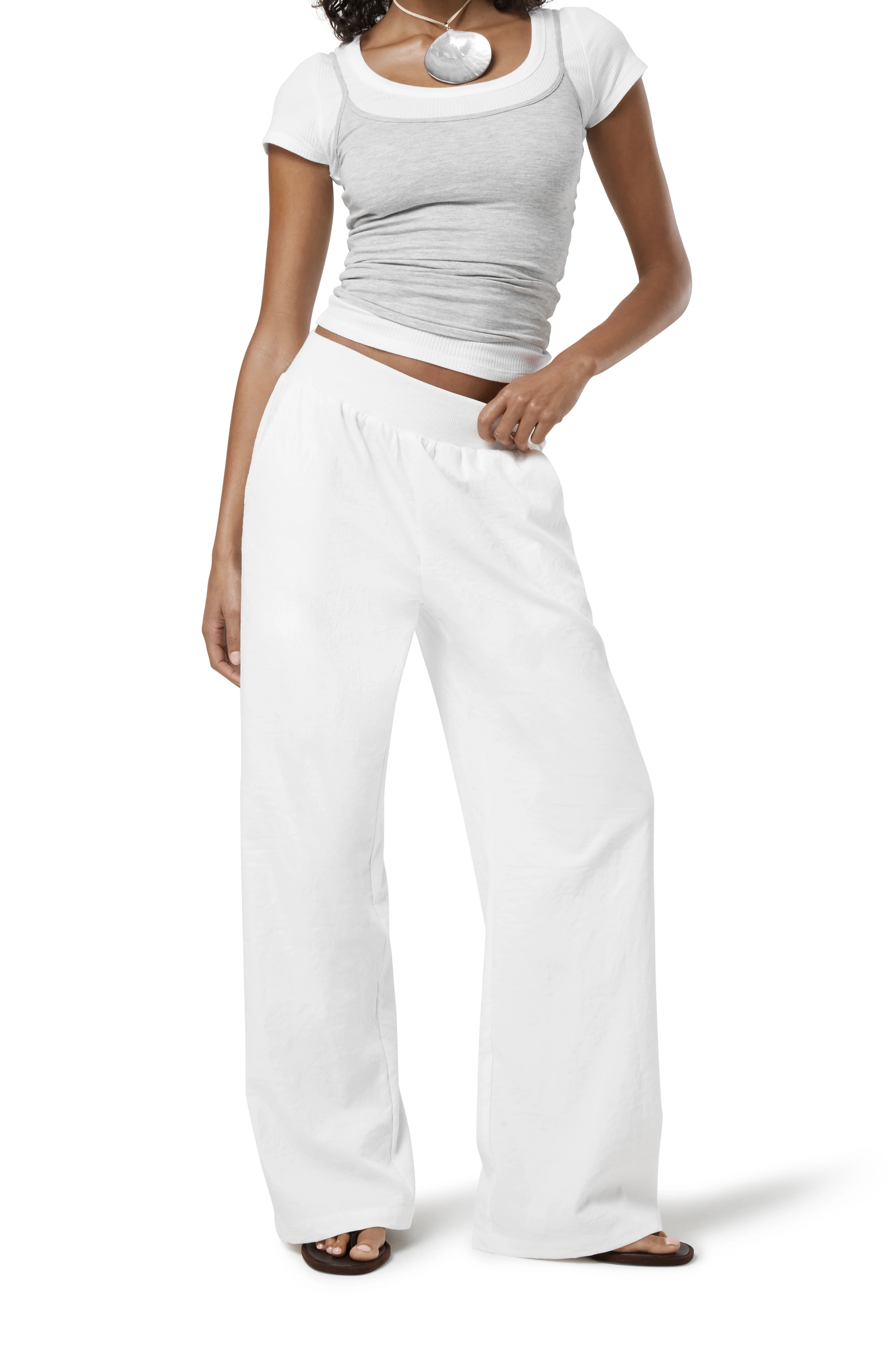 Sway Lightweight Pant in White - Image 5
