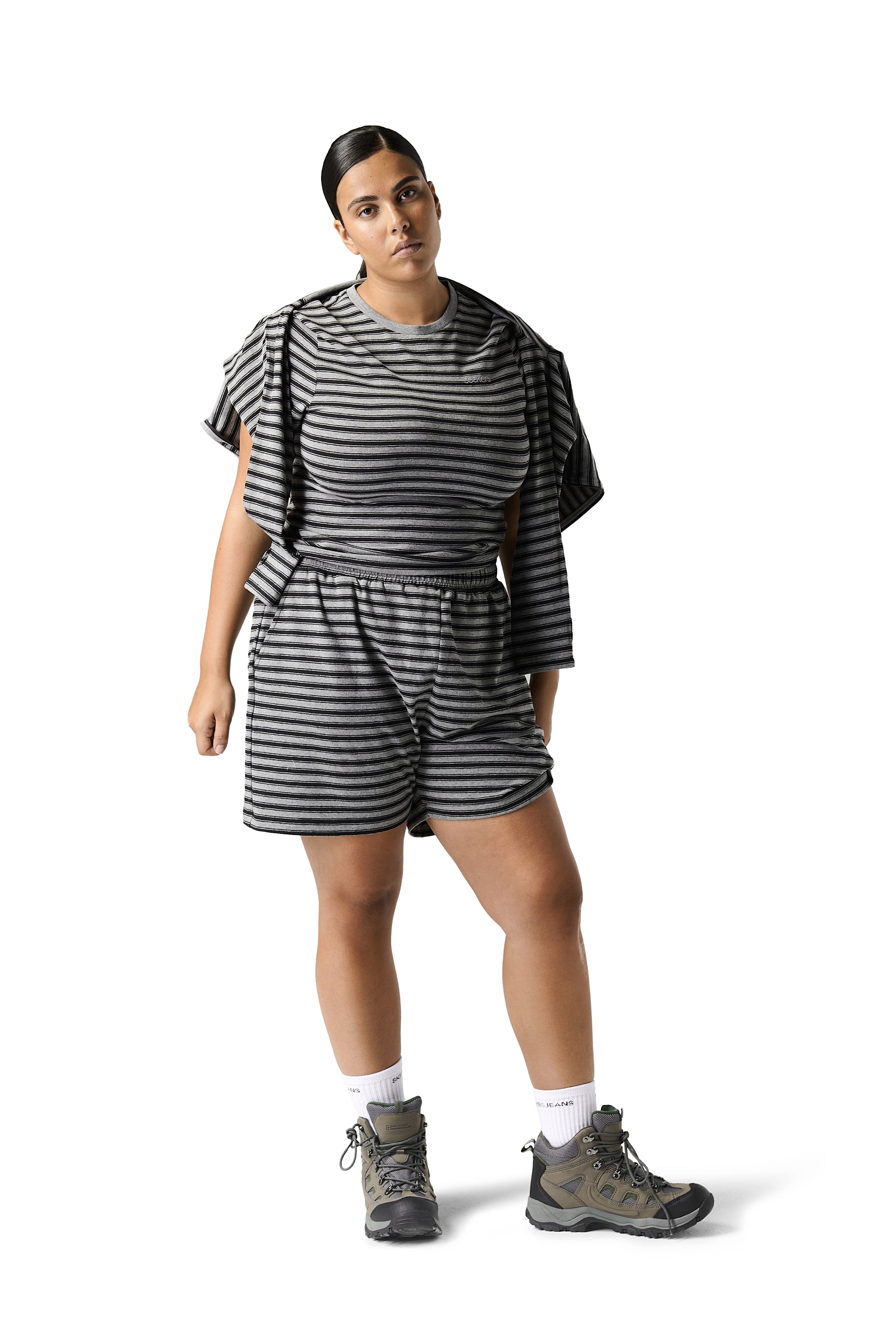 Tour Stripe Baby Tee - Image 4