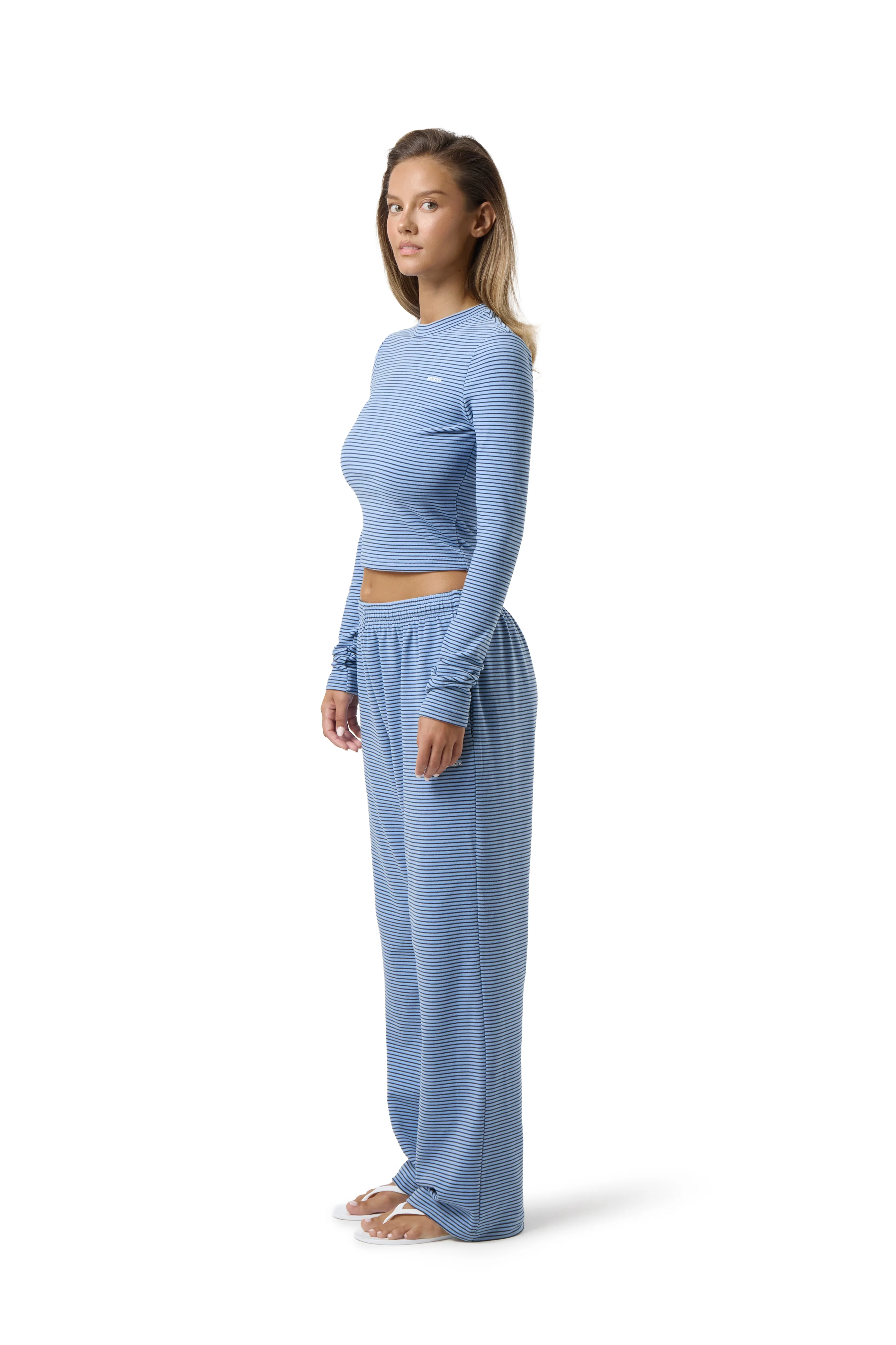 Wilbur Soft Longsleeve Top in Blue - Image 7